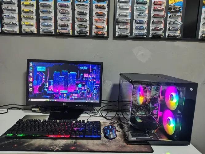 PC GAMER TOP COMPLETO RYZEN 5 + RX 580 8GB ( PARCELO CARTÃO ATÉ 12 X )