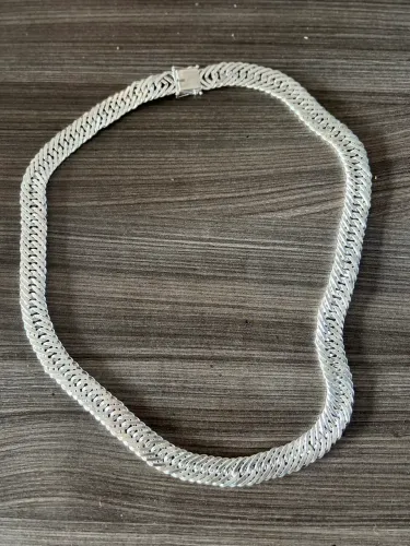 Prata elo triplo 15MM, 70CM 100G