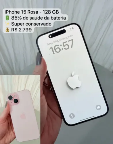Iphone 15 rosa 128 gb
