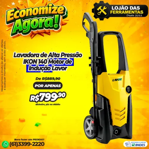 Lavadora de Alta Pressão IKON 140 Motor de Indução Lavor