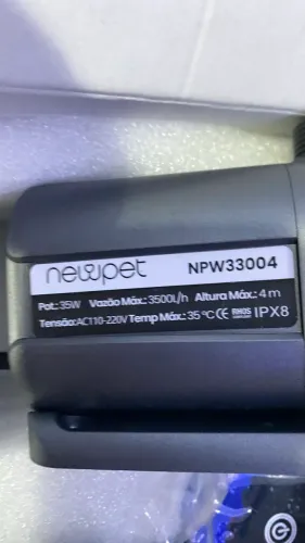 Bomba de Recalque NewPet, 3500 litros hora econômica