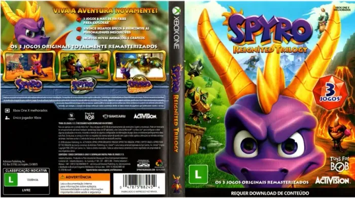 Midia Fisica Xbox One Spyro Reignited Trilogy Original