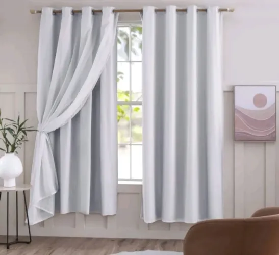 CORTINA BLACKOUT PVC COM VOIL