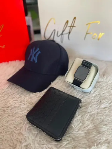 Boné+ relógio Smartwatch com carteira