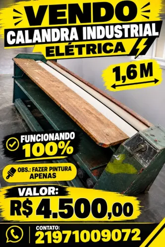 Máquina De Passar Industrial De Lavanderia 