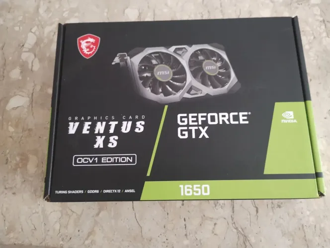 Placa de Video NVIDIA Geforce MSI GTX 1650 D6 Ventus XS 4GB GDDR6