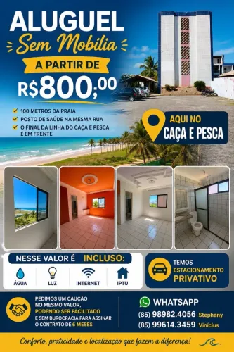 APARTAMENTO PARA ALUGAR NA PRAIA DO FUTURO