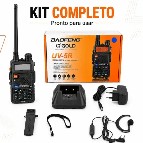 Rádio Comunicador Baofeng Gold Uv-5r Profissional