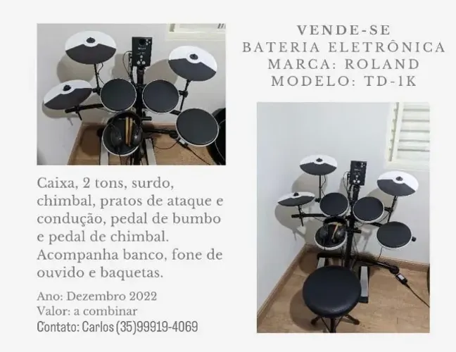 Bateria Eletrônica - Roland TD-1K