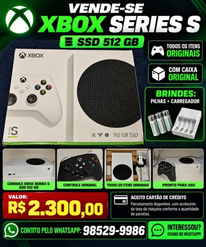 Xbox Series S 512GB SSD + Caixa e Brindes ?