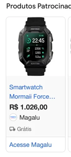 SmartWatch Mormaii NOVO