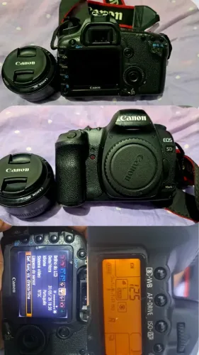 Vendo canon 5d MarkII ( marcas de uso) + lente 50mm , R$3.200