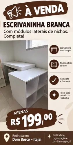 Escrivaninha com nicho