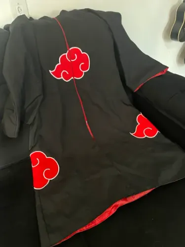 Capa Manto Akatsuki Naruto Usada - Tamanho M 135cm