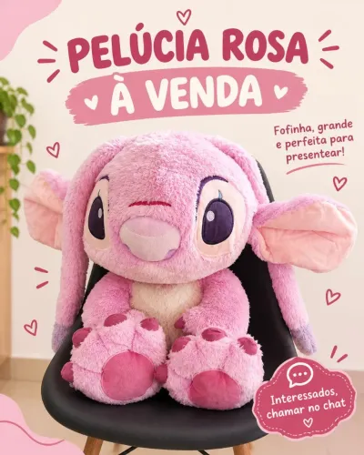 Angel pelúcia 45 centímetros