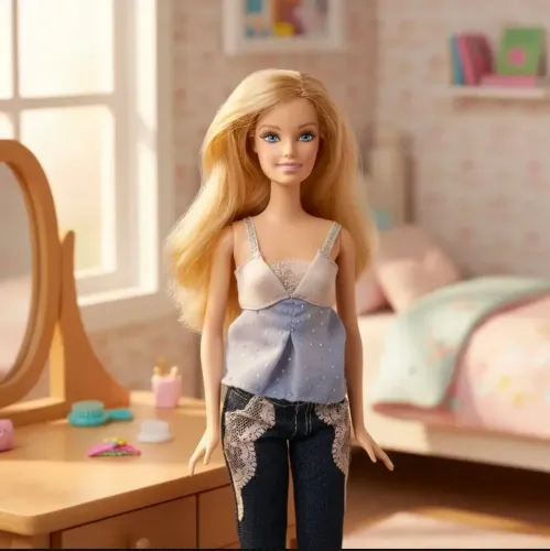 Barbie Fashion Fever Denim & Lace Disco 2008 - Boneca Completa