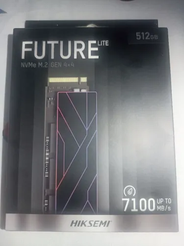 Novo SSD Nvme M.2 Hiksemi Future Lite 512gb 4° geração, Leitura 6320mb e gravação 3111mb