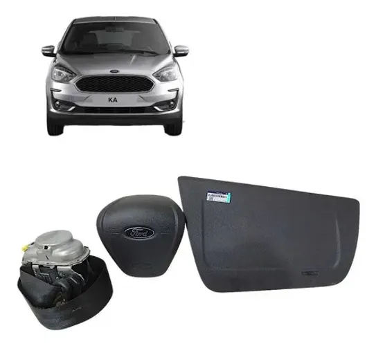 Kit Airbag Ford Ka 2015 A 2020 Preto