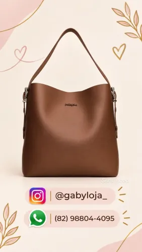 Bolsa Petite Jolie Marrom com fivelas