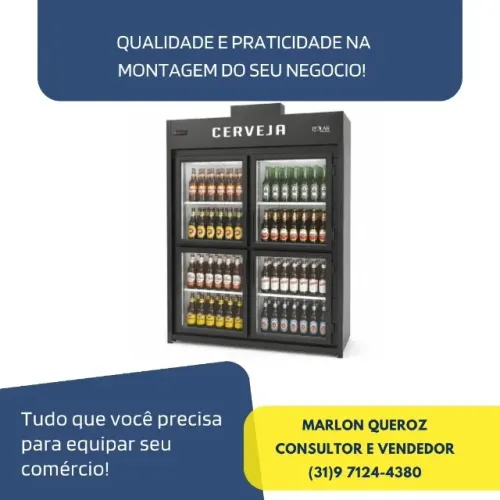 Cervejeira 4 Portas de Vidro Mini Câmara Polar
