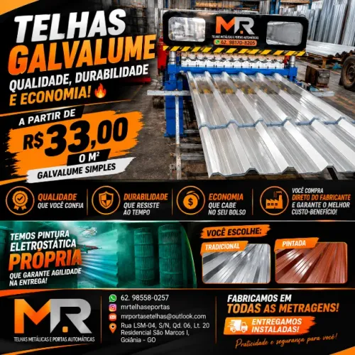 Telhas Galvalume