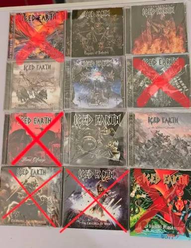 Coleção Completa de CDs Iced Earth