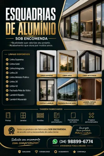 Esquadrias em alumínio 