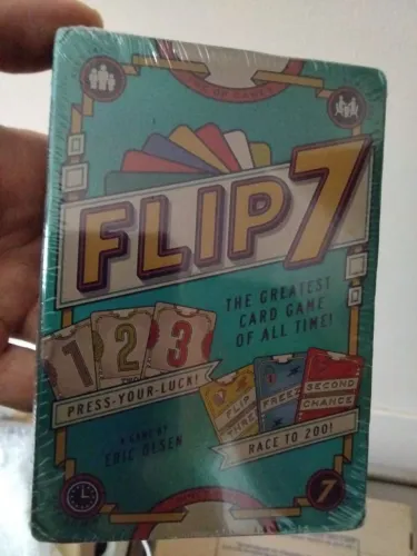 Jogo de cartas flip7 versão chinesa 7 games caixa em papel fino