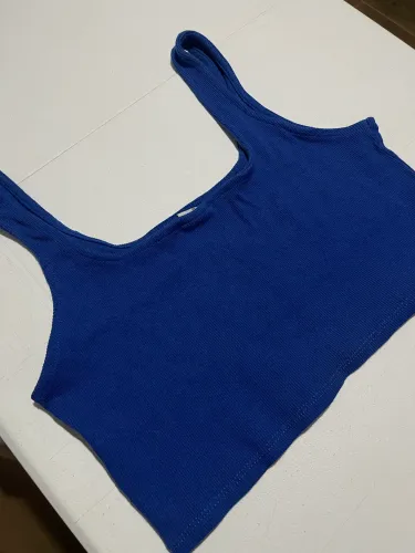 Top azul - Veste P/M