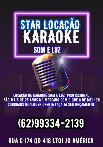 LOCAÇÃO KARAOKÊ - SOM E LUZ