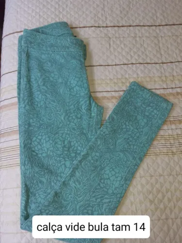 Calça feminina infantil tam 14 vide bula