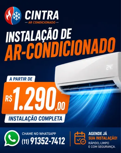 Instalação de ar condicionado