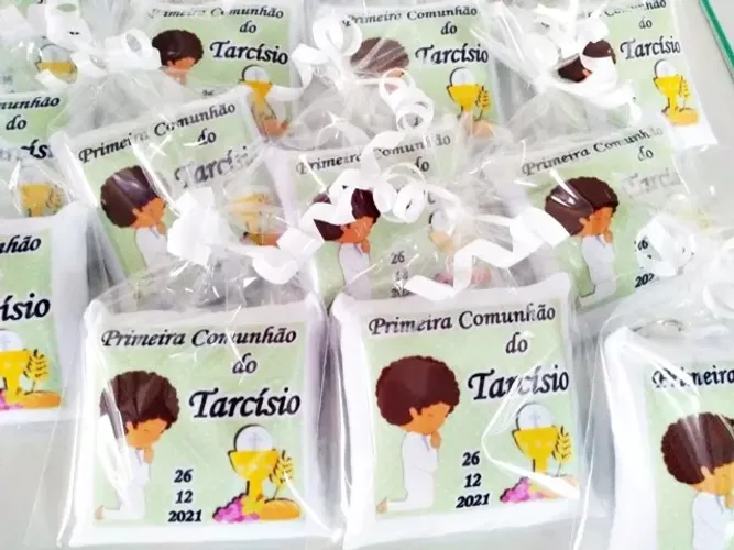 10 Lembrancinhas Primeira Comunhão ou Eucaristia Menino