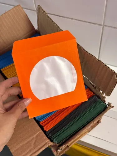 Envelope de CD e DVD Colorido - 126x126mm