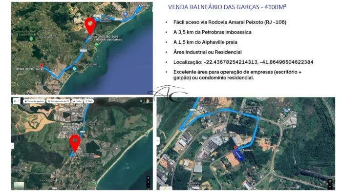 Terreno para Venda em Rio das Ostras, Balneário das Garças