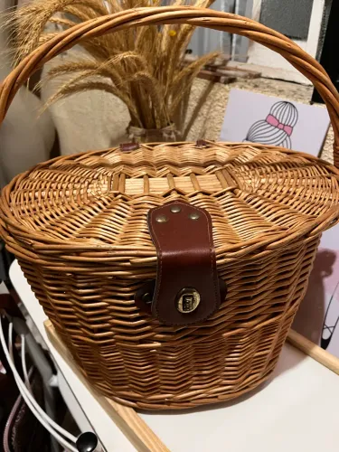 Cesta de vime pra bike