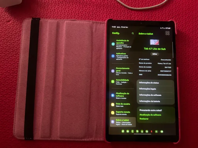 TABLET A7 Lite SM-T 225 32 GB 8,7 Polegadas 3GB RAM