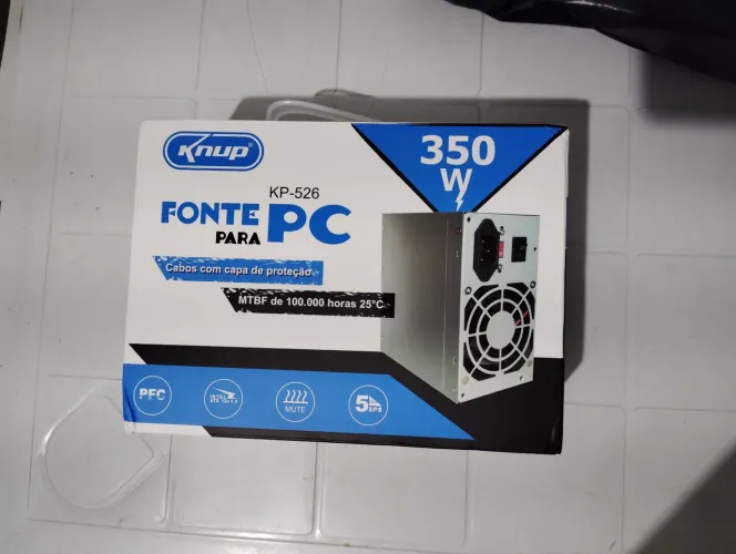 Fonte ATX 350w Knup KP-526 Nova