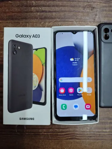 Smartphone Samsung Galaxy A03 64gb Excelente Estado, na Caixa com Carregador Original