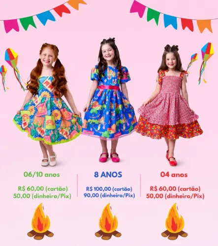 Roupas juninas adulto e infantil