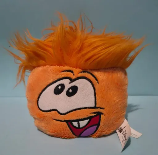 Club Penguim Pelúcia Puffle Laranja Original Disney Parks