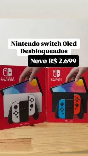 Nintendo switch oled novo desbloqueado