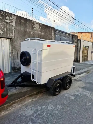 Carretinha Reboque reforçado 2 eixos