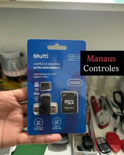 Cartão de Memória 256GB + Adaptador DualDrive Tipo C