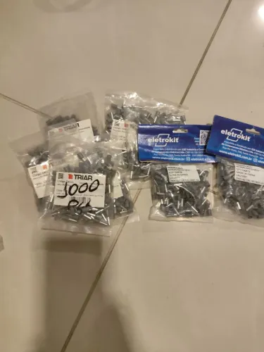 Terminal 4mm tubular (ilhós) 800 peças