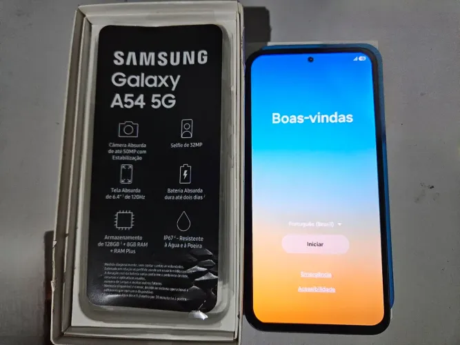 Samsung Galaxy A54 5G 128GB 8GB RAM - Muito Novo + NF