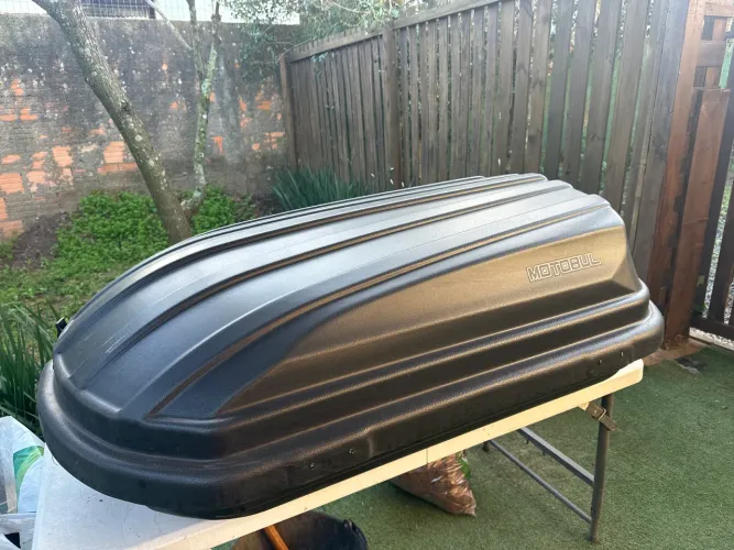 Maleiro Bagageiro De Teto 300 Litros Motobul 50kg Com Chave