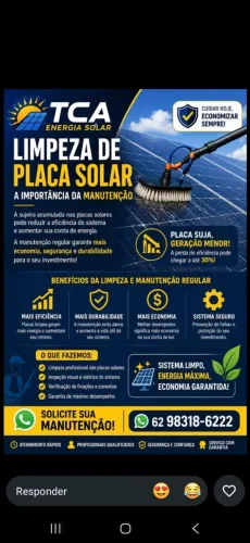 Fazemos limpeza de placas solar