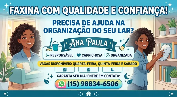 Faço faxina com capricho 