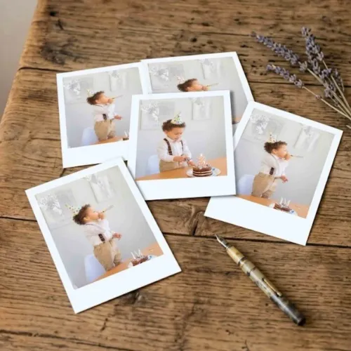 Fotos Polaroid Personalizadas para Aniversário | Nome, Idade e Tema